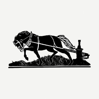 Draft horse drawing clipart, horsepower | Free PSD - rawpixel