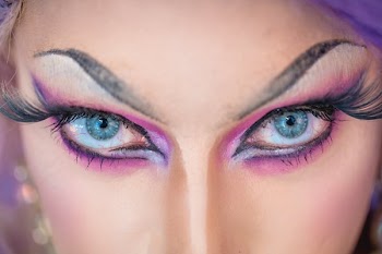 Drag Queen Eyes Very Close Up