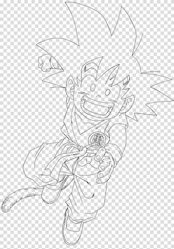 Dragon Ball Z: Battle of Z Goku Gohan Line art Drawing, line transparent background PNG clipart