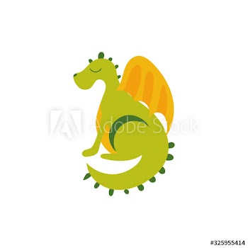dragon beast fairytale character icon