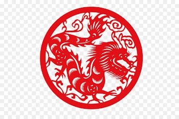Dragon Chinese New Year Chinese zodiac Dog Rooster - Paper cut,Zodiac,Dragon 