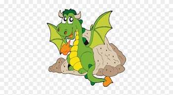 Dragon Clipart Funny - Cute Cartoon Dragon