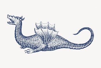 Dragon clipart, mythical creature illustration | Free PSD Illustration - rawpixel
