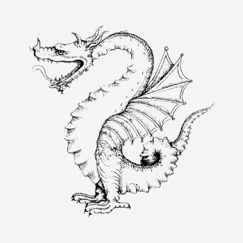 Dragon drawing, vintage mythical creature | Free Photo - rawpixel