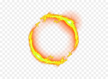 Dragon Fire - Yellow Chinese Wind Dragon Circle Effect Element 