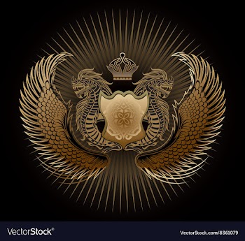 Dragon Heraldry Design vector image
