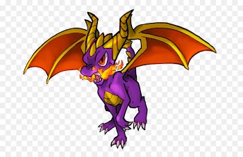 Dragon Illustration Clip art Purple Legendary creature - spyro background 