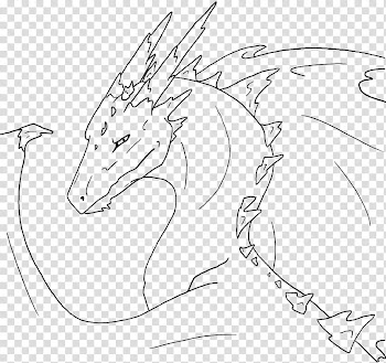 Dragon lines, dragon sketch transparent background PNG clipart