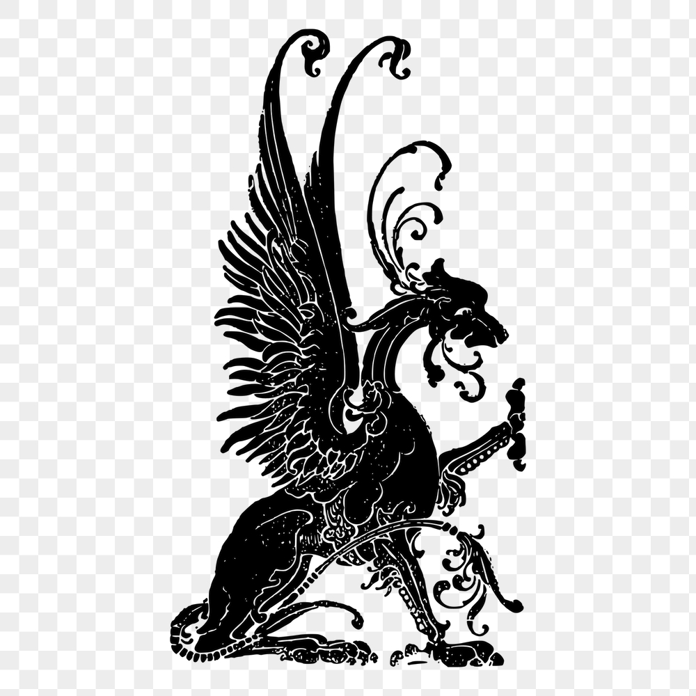 Dragon png sticker, vintage mythical | Free PNG - rawpixel
