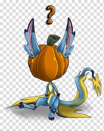 Dragon , pumpkin head transparent background PNG clipart