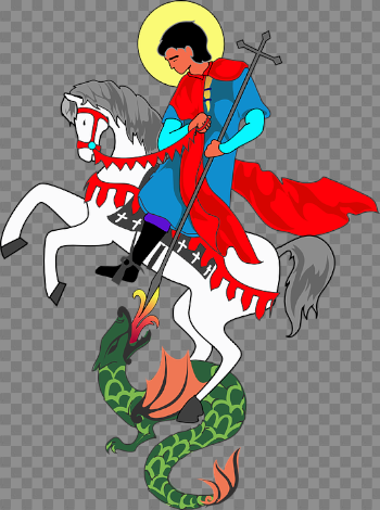 Dragon Saint George - Free vector graphic on Pixabay