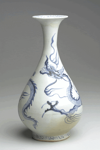 dragon vase, pocelain, Yuan Dynasty, | Free Photo - rawpixel