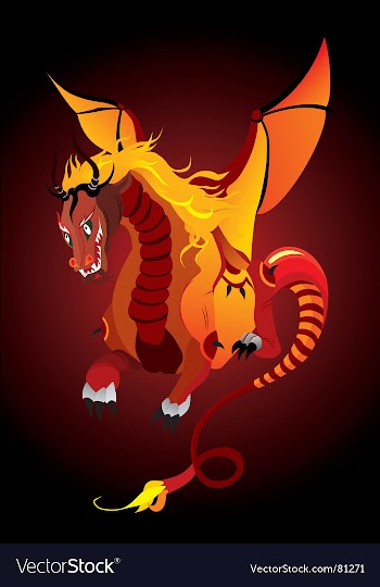 Dragon vector image