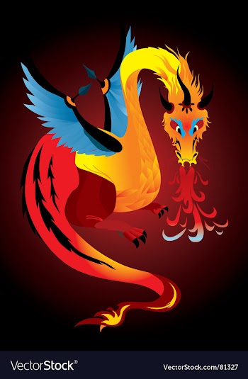Dragon vector image