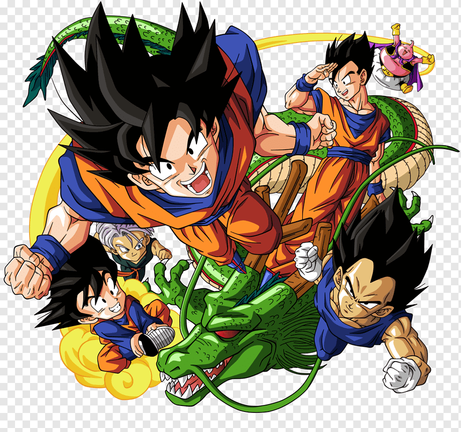 Dragonball characters illustration, Goku Vegeta T-shirt Gohan Dragon Ball, dragon ball z, manga, computer Wallpaper, fictional Character png