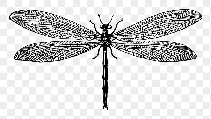 Dragonfly insect png sticker illustration, | Free PNG - rawpixel