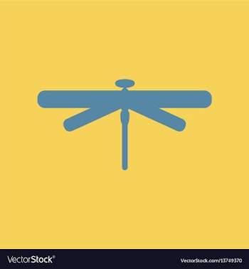 Dragonfly insect vector image