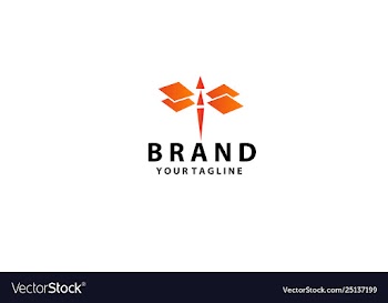 Dragonfly logo design vector image