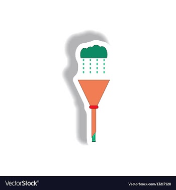 Drain pipe sticker vector image