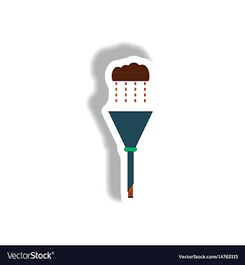 Drain pipe sticker vector image