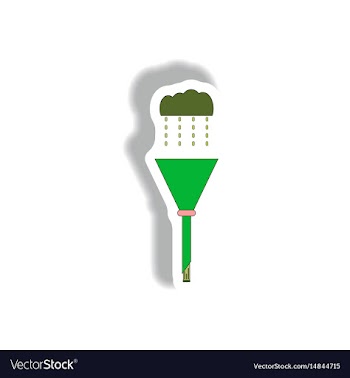 Drain pipe sticker vector image