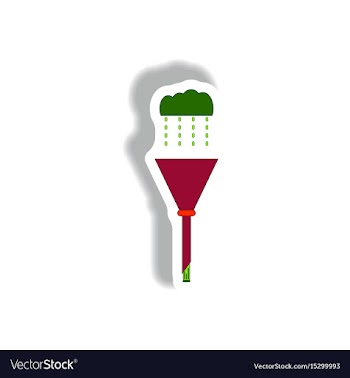 Drain pipe sticker vector image