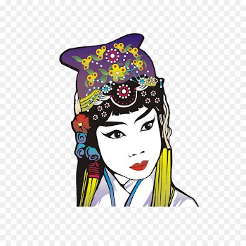 Drama Symbol Chinese opera - Peking Opera characters 