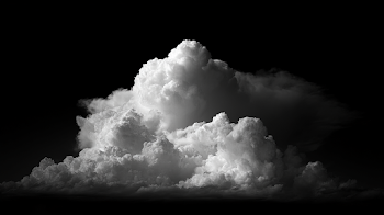 Dramatic Black and White Cumulonimbus Clouds