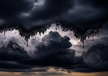 Dramatic Dark Clouds with Artistic Effects