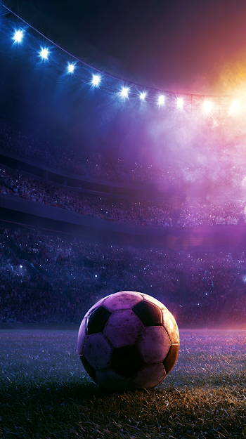 Dramatic Football Stadium with Cinematic Lighting