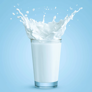 Dramatic Milk Splash in Glass
