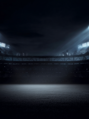 Dramatic Nighttime Football Field