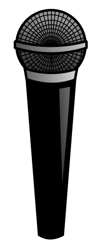 Drawing a cartoon microphone