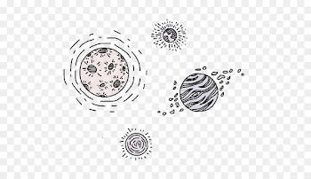 Drawing Aesthetics Doodle Art - Cartoon Planet 