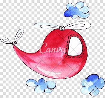 Drawing Airplane Watercolor painting , watercolor sky transparent background PNG clipart