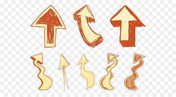 Drawing Arrow Pencil - Pen touch vector small fresh arrows 
