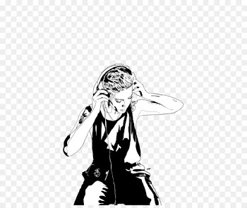 Drawing, Art, Music, Cartoon, Blackandwhite PNG