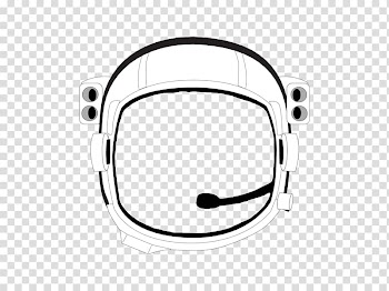 Drawing Astronaut , BlackAndWhite transparent background PNG clipart