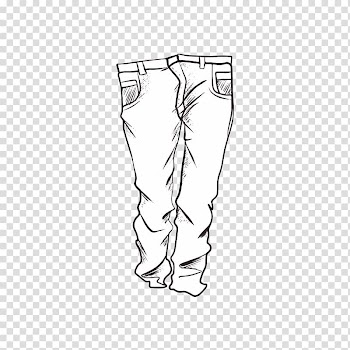 Drawing Autumn Computer file, Autumn trousers in black and white transparent background PNG clipart