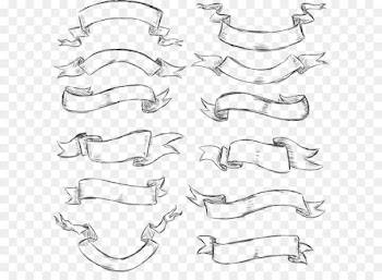 Drawing Banner Graphic arts - Red ribbon image 