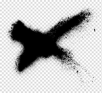 Drawing Brush Black and white, X transparent background PNG clipart