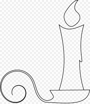 Drawing Candle Digital stamp Christmas - Candle 