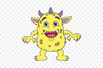 Drawing, Cartoon, Monster, Yellow PNG