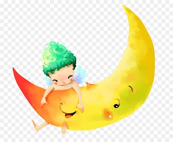 Drawing Child art Boy Wallpaper - Cartoon moon 