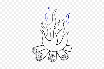 Drawing Clip art Line art Fire Image - fire 
