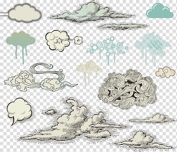 Drawing Cloud Art, watercolor cloud transparent background PNG clipart