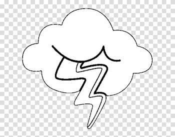 Drawing Cloud Lightning Lampo Coloring book, Cloud transparent background PNG clipart