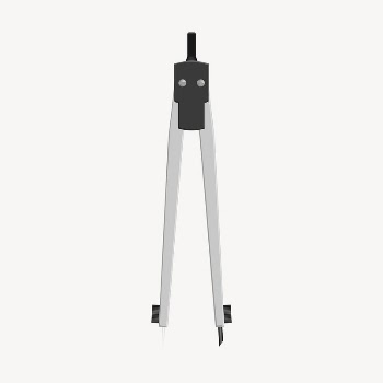 Drawing compass clipart, illustration vector. | Free Vector - rawpixel