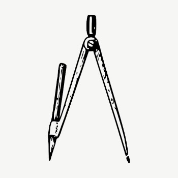 Drawing compass clipart, vintage tool | Free Vector - rawpixel