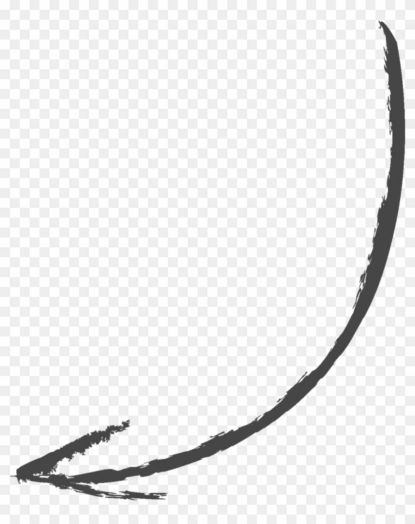 Drawing Computer Icons Clip Art - Curved Arrow Sketch Png